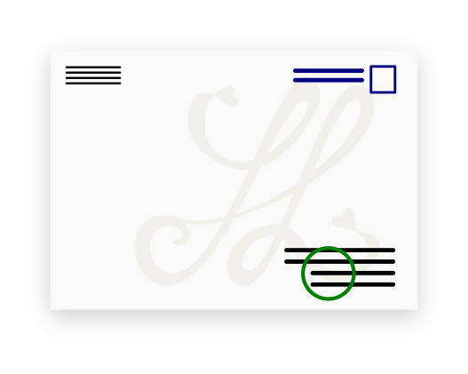 Addressed envelope